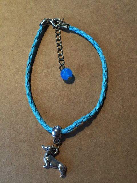 armbnd m/gravhund, turkis