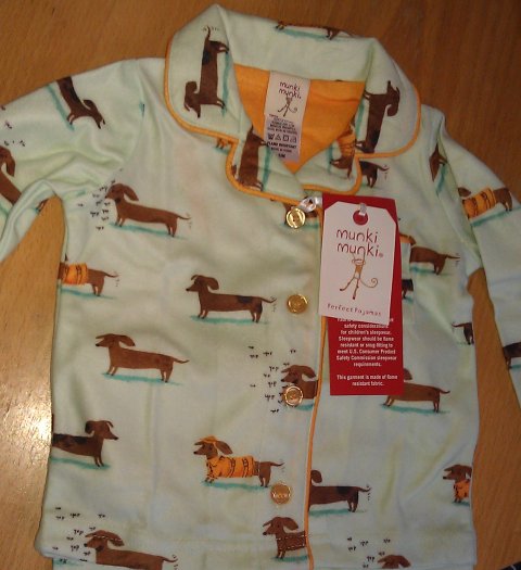 MunkiMunki brnepyjamas i flonel