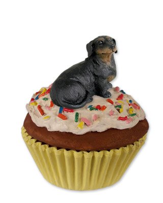 PupCake smykkeboks, m/sort korthret gravhund