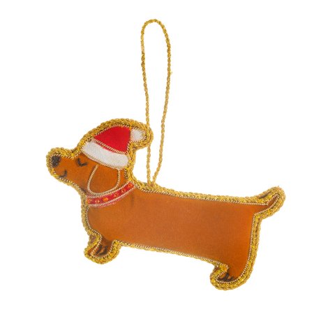 Hndlavet Zari Santa Sausage, rdbrun