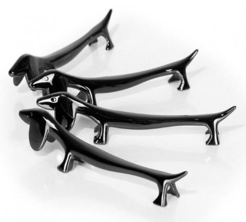 knivstol, metal sortlakeret, enkelt