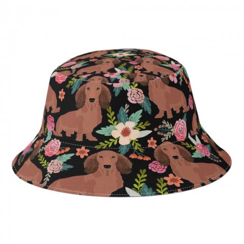 Bllehat, m/LS og blomster