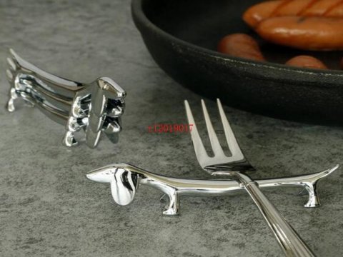 knivstol, metal, slvfarvet, enkelt