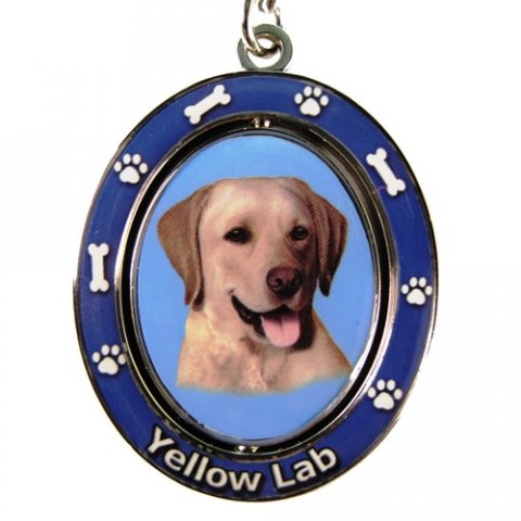 Nglering med spinner, gul labrador