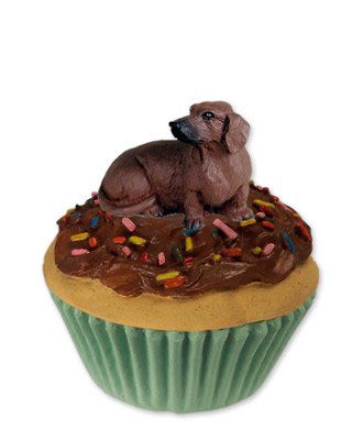 PupCake smykkeboks m/rd korthret gravhund