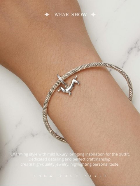 Pandora-type vedhng i 925 Sterling slv m/zirkonia