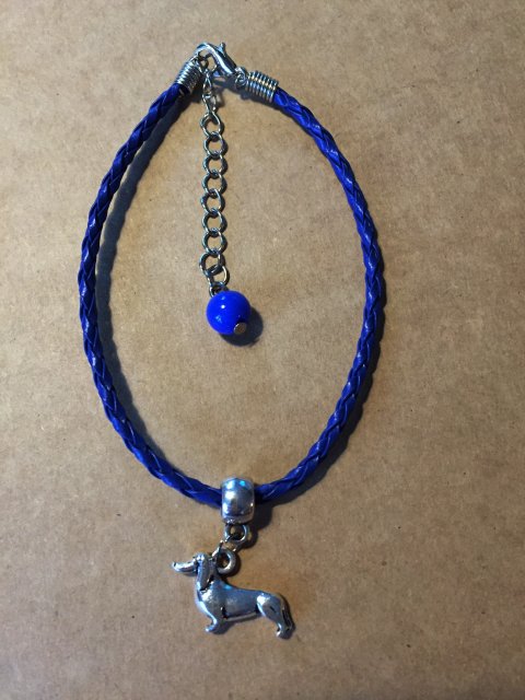 armbnd m/gravhund, mrkebl