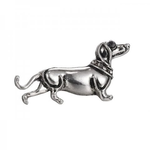 Lille broche, slvfarvet