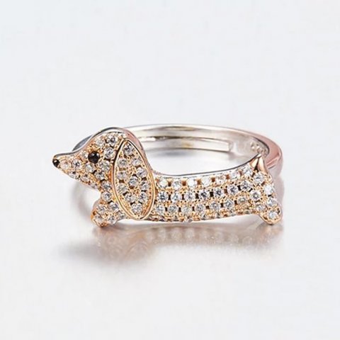 justerbar ring i 925 sterling slv med zirkonia