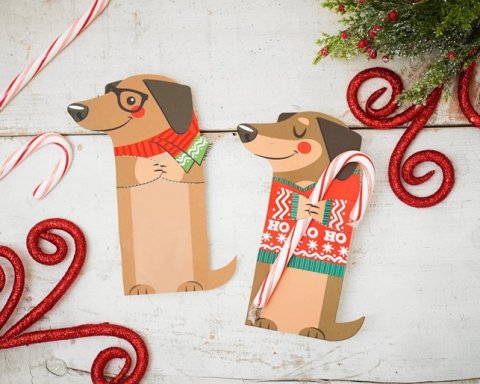 Sm julehunde i pap