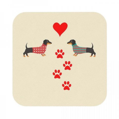 coasters/glasbrikker, Krlighed, rund