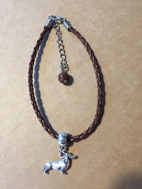 armbnd m/gravhund, brun