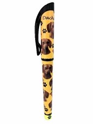 Gel pen med rde gravhunde
