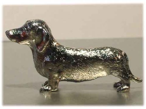 korthret gravhund - metal