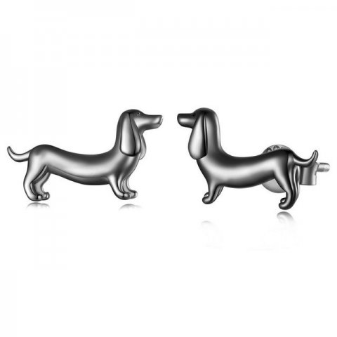 sorte restikker i 925 Sterling slv