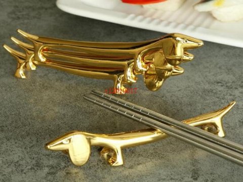 knivstol, metal, guldfarve - enkelt