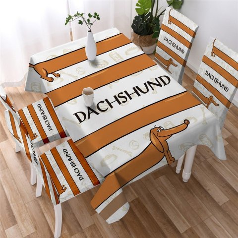 Borddug m/meeeget lang gravhund