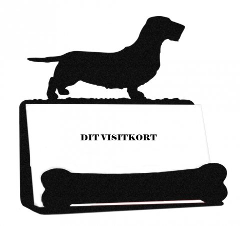 visitkortholder med ruhret gravhund