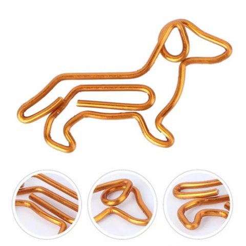 papirclips, kobber - pose m/10 stk